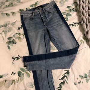 Express Striped Ankle Jeans